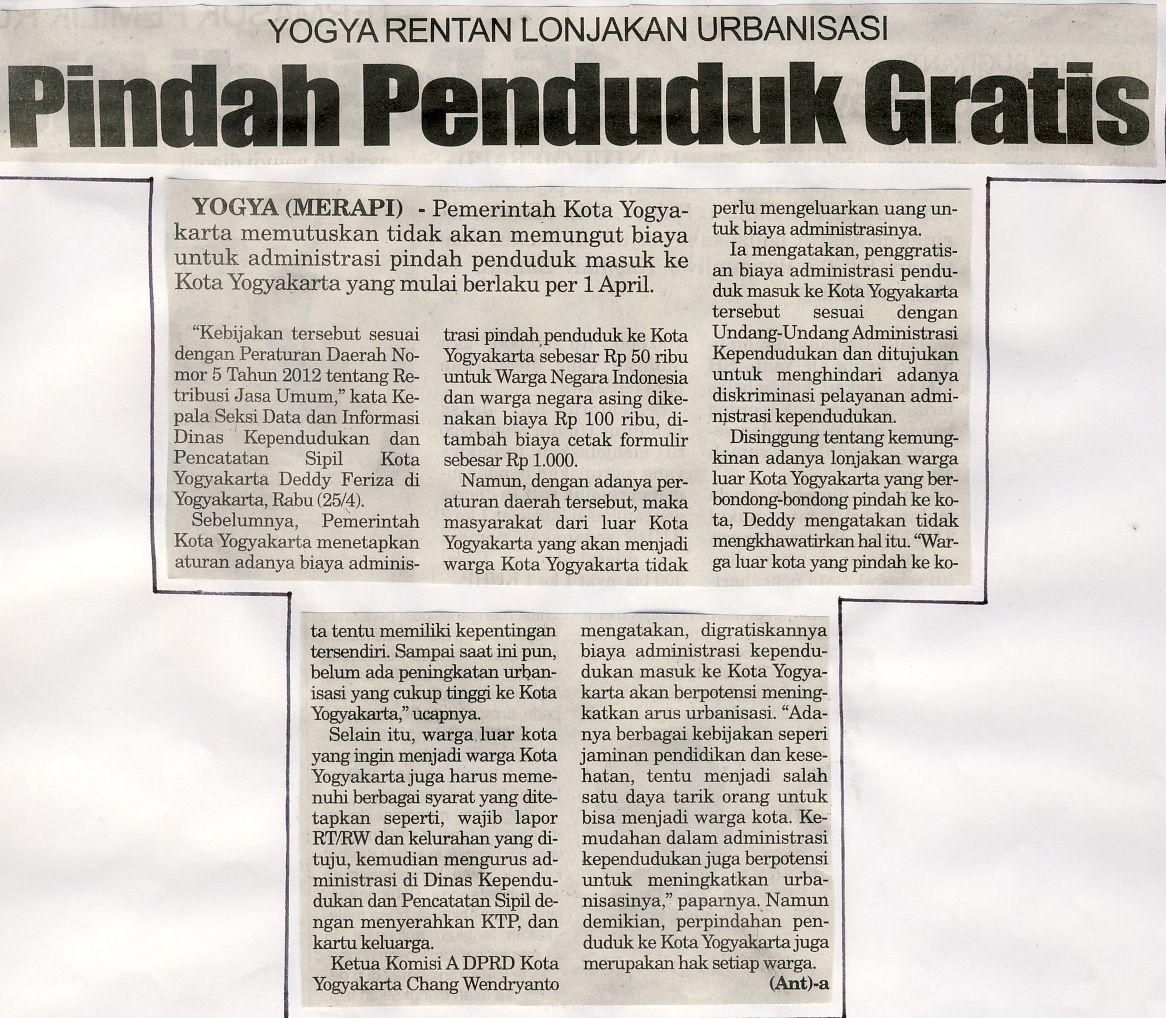 Kliping jogja terbaru